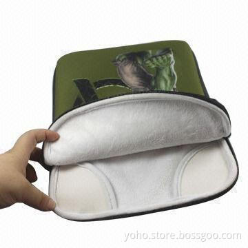 Sleeve Nylon Case for iPad with Superior Strength Elastic Bands with Printed Picture